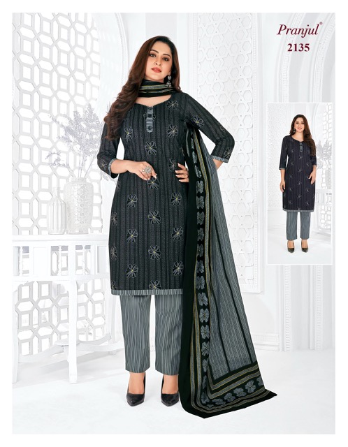 Priyanka Vol 21 By Pranjul Pure Cotton Printed Readymade Dress
